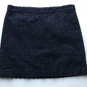 Navy Blue Lace J. Crew Skirt